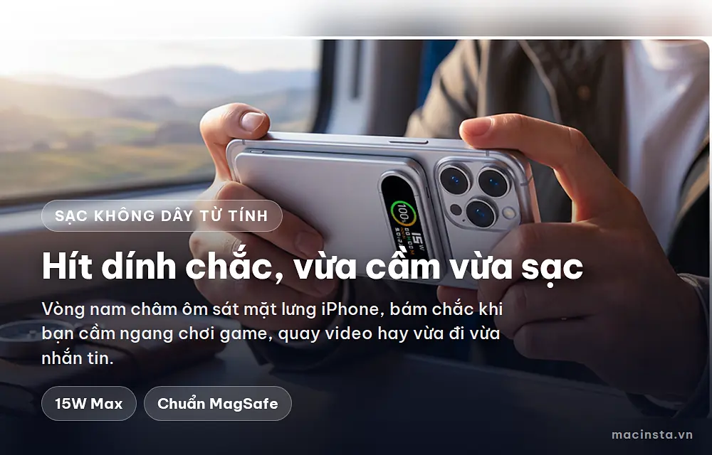 Sạc không dây từ tính 15W cho iPhone