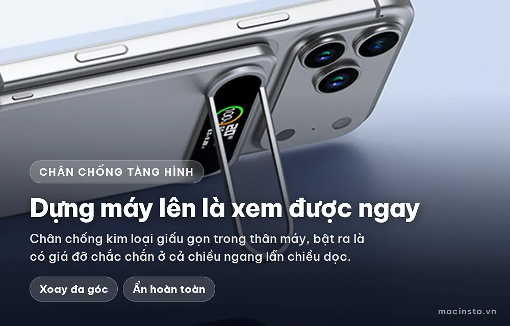 Chân chống tàng hình của pin dự phòng từ tính