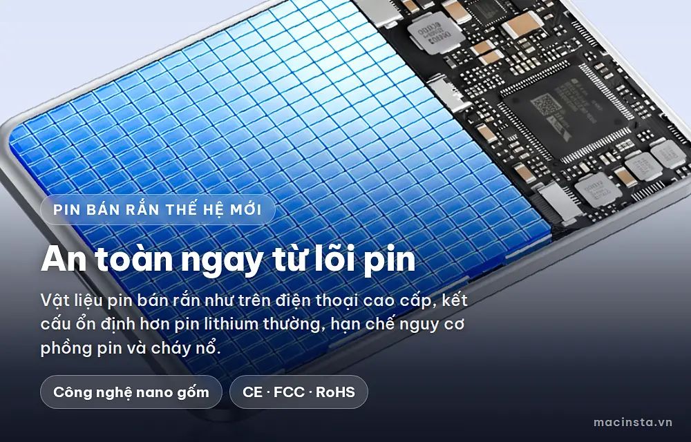 Pin bán rắn thế hệ mới an toàn