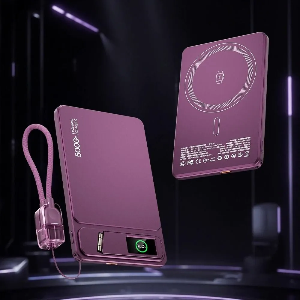 Pin sạc từ tính 5000mAh C1 màu tím